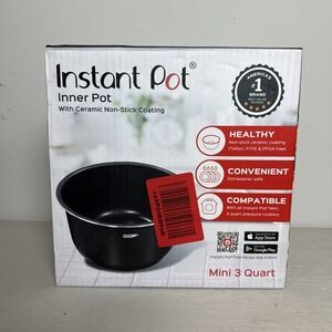 Instant Pot Mini 3 Quart Non-Stick Insert Inner Pot Replacement Part AB18503 3qt